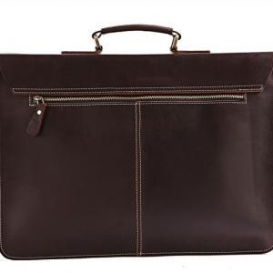 Retro Coffe Men's Leather Briefcase..