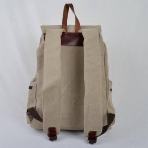 Gift -white Canvas Bag, Leather-canvas Backpacks ,..