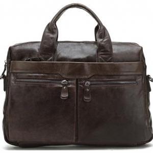Handmade Leather Bags Leather Handbag Laptop Bag..