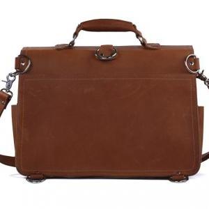 High Quality Leather Messenger Bag /business Brown..