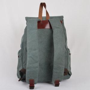 Lake Green Canvas Bag, Leather-canvas Backpacks ,..