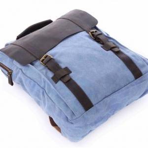Rose/ blue Canvas Backpack School C..