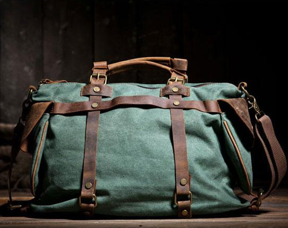Canvas Bag Canvas Messenger Bag Student Leisure Canvas Messenger Bag Leather Canvas Handbag
